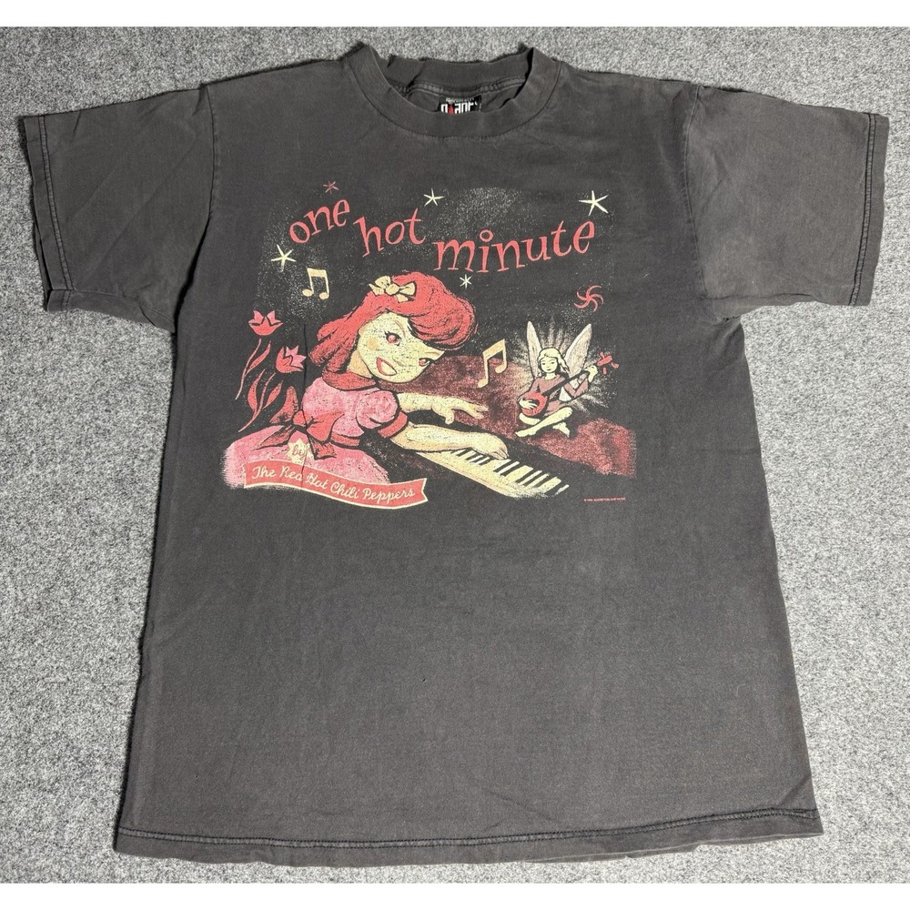 Vintage 1995 Red Hot‎ Chili Peppers One Hot Minute Band T Shirt Large RARE Giant